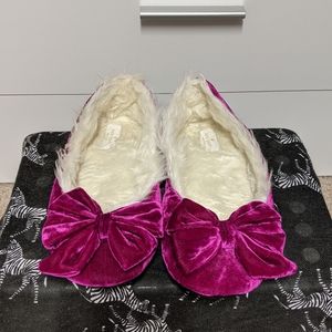 Kate Spade Velvet Bow Slippers 🎀